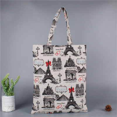 Environmental student single-shoulder printed canvas bag manufacturers custom creative ins cotton bag custom LOGO