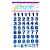 Gold, silver, plum, red, blue, alphanumeric, plus, minus  3D gifts student award stickers