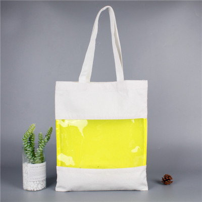 The famous middle window can be used to see through The creative new style featured students' single-shoulder bag with large capacity portable canvas bag