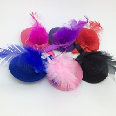 Girls Korean version of the children's fashion headdress show top hat small hat hairpin flower lovely accessories wholesale hair accessories