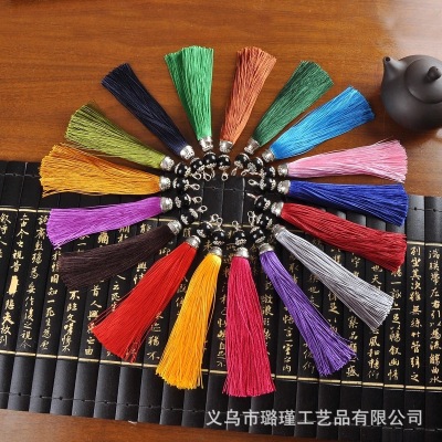 Lobster Buckle Long Flow Su Sui 15cm Chinese Knot Custom Tassel Multi-Color Clothing Accessories DIY Accessories Factory Wholesale