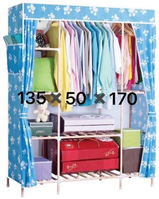 Thicken Oxford cloth large extra large to happens the applicability of the log wardrobe storage wardrobe