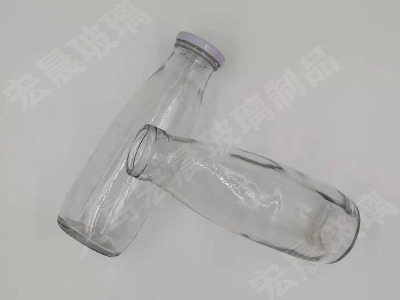 Manufacturers sell 500ml, 1000ml gland screw glass milk bottles glass beverage bottles