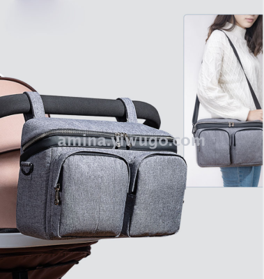 New Diaper Baby Stroller Bag Mummy Travel Portable Multi-Function Cart Waist Bag