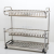 High - grade stainless steel double - layer bowl rack, functional basket bowl rack can be matched with chopsticks barrel knife rack