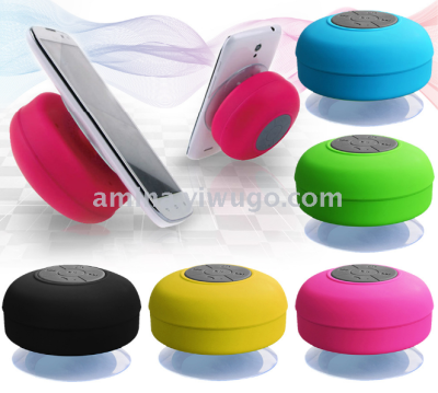 Suction Cup Bathroom Bluetooth Speaker Waterproof Portable Small Speaker