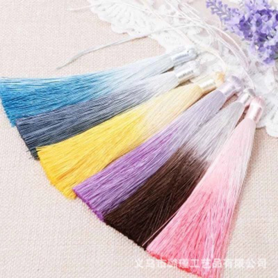 Gradient Ice Silk Tassel High-End Chinese Knot Custom Accessories DIY Antique Clothing Accessories Factory Direct Sales Spot