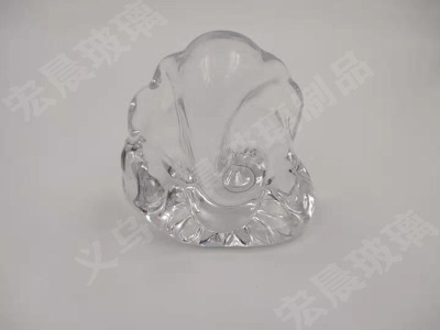 Manufacturers direct high - end crystal glass wax display pieces of various glass display pieces of elephant swan