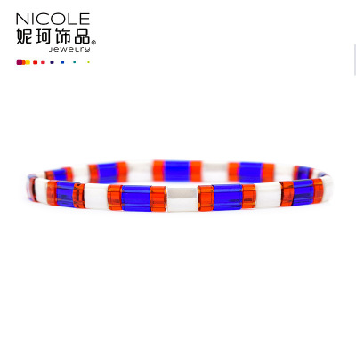 Qixi gift nicole jewelry Japan TILA rice beads hand string hand-woven bracelet gift tokens manufacturers direct supply