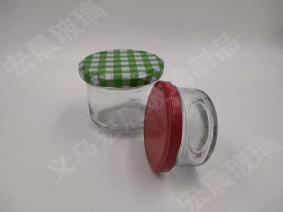 Manufacturers direct sales flat round bottle glass pickles bottles multi - specification pickles bottles