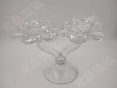 Manufacturers direct boutique high - end crystal glass candle table and various types of glass candle table tielian