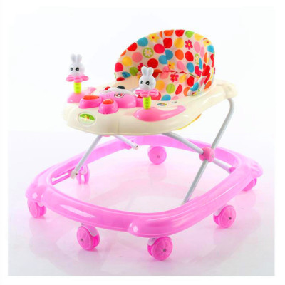 Baby baby walker 6 7-18 months old multi-functional anti-rollover collapsible music baby walker