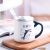 Shark 3d cup creative personality trend mug ceramic cup with spoon cover cartoon (60 containers)