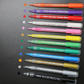 Hot style 0.7mm liquid acrylic marker waterborne paint pen DIY album graffiti ceramic marker pen