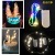 Led copper wire button 2032USB battery box 10 small color light naked wire silver wire colorful RGB warm yellow flash