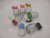 Manufacturers direct sales six edge waist glass seasoning bottle plastic cover (multi-color)