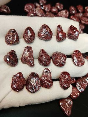 Pure natural completely permeable rootless sand cinnabar stone pendant to avoid evil spirits