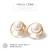 Artificial Pearl Earrings Frosty Style Earrings Female Temperament Korean Simple Mori Girl Non-Piercing Ear Clip