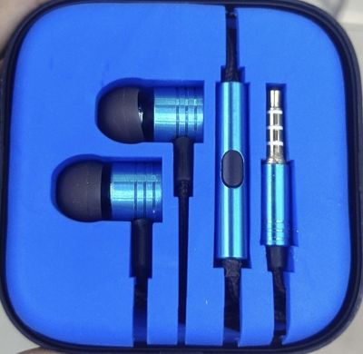 Xiaomi heavy bass piston metal phone universal earphone line vivo in-ear earplug wire-controlled tape headset