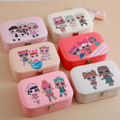 Factory Direct Sales Jewelry Box Jewelry Storage Box Korean Watch Necklace Ear Stud Ring Box Simple Packing Box