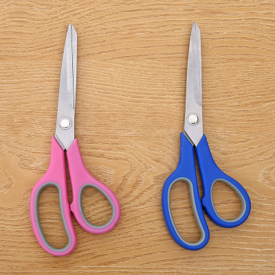 8.5 \\\"2.5 thick rubber plastic scissors tailor scissors clothing scissors office scissors manufacturers to custom sample