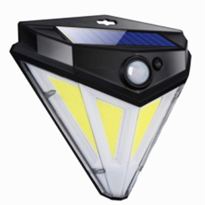 New LED Solar Human Body Induction Lamp Waterproof Charging 114 Light 32 Light 84 Light 68 Light Outdoor Wall Light Three Sides