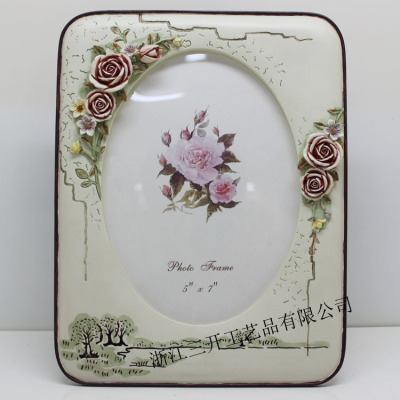 [factory direct sale] European 7 inch resin frame rural style home furnishing wedding down