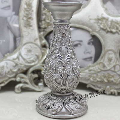 [factory direct sale] supply European style retro style resin candlestick home furnishing wedding decoration