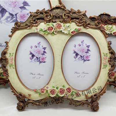 [factory direct sale] supply European resin frame two-hole classical style frame home furndecoration
