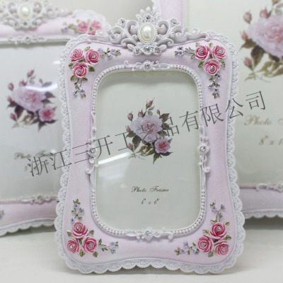 [Factory Direct Sales] Supply European Classical Style 6-Inch Resin Photo Frame Home Ornament and Decoration Studio Wedding