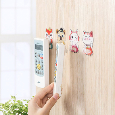 Pasting type hook remote control contains wall hanging stick hook creative nail-free strong stick wall hook