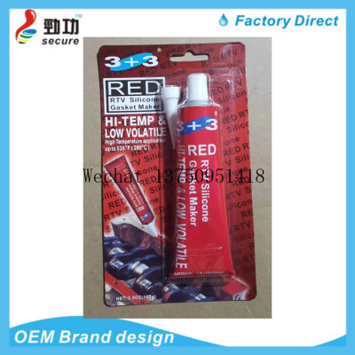  Gasket Maker 3+3 high temperature Gasket Maker LOW VOLATILE RTV SILICONE neutral GASKET MAKER