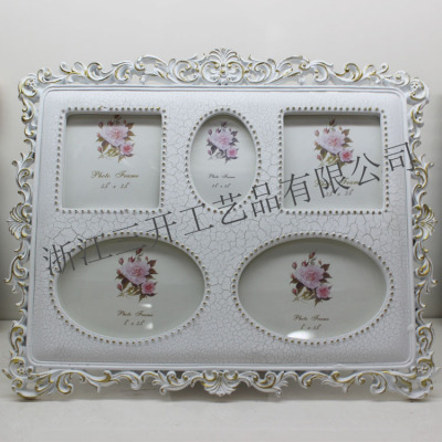 [factory direct sale] supply European five hole resin frame classical style home furndecoration studio wedding
