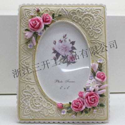 [Factory Direct Sales] Supply European 6-Inch Resin Photo Frame Pastoral Style Home Ornament and Decoration Studio Wedding
