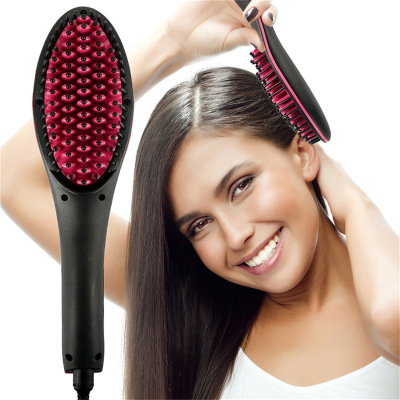 Lazy person straight hair comb new straight hair comb LCD digital display ceramic person magic object straight hair comb