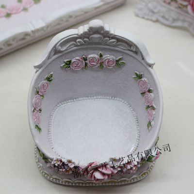 [Factory Direct Sales] European Pastoral Style Uncovered Resin Jewelry Box/Home Decoration Supplies Wedding Gifts