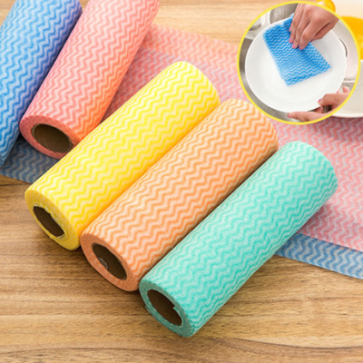 25 pieces of non-woven kitchen cloth can be cut disposable dishcloth multi-purpose oil-free cleaning towel