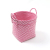 Double colors woven laundry basket linen basket bath room storage basket