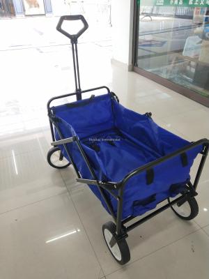 Portable folding fishing gear cart cart cart four-wheel tool cart