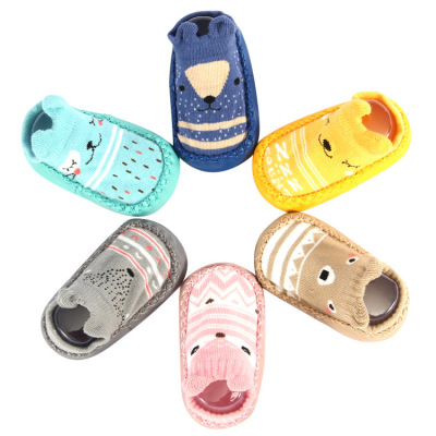 Spring and Autumn children's socks baby cartoon baby shoes and socks soft bottom baby shoes and socks shoes and socks shoes and socks non-slip floor shoes and socks