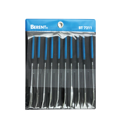 Ten piece diamond shaped file