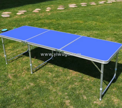 Aluminum table 180*60 tube Aluminum table set garden patio picnic table easy to carry