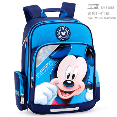 Hot Selling Authentic Children's Schoolbag Creative Cartoon Schoolbag Grade 1-4 Primary School Student Backpack Burden-Reducing Schoolbag