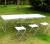Aluminum table 180*60 tube Aluminum table set garden patio picnic table easy to carry
