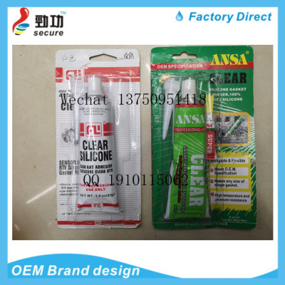 Gasket Maker FL SY ANSA Power Glue white gasket maker clear RTV silicone sealant with 502 super glue