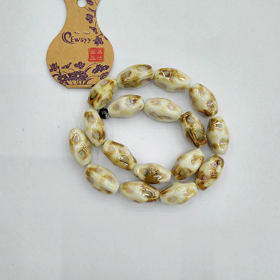 Ceramic beads diy hand-woven material jewelry necklace pendant tassel China knot accessories manufacturers wholesale