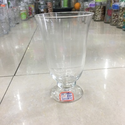 Large iced cup clear glass cold drink cup 350ml juice cup wholesale hotel restaurant factory