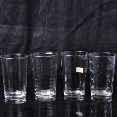 [factory direct selling] the new transparent inner grain glass water cup wholesale inner grain glass water cup color is rich and optional