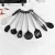 High temperature resistant silica gel kitchenware set with 8 pieces of stainless steel tube handle silica gel spatula kitchenware set