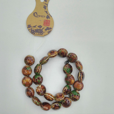 The Ceramic beads custom-made lentils DIY necklace clothing accessories wholesale batch yiwu beads